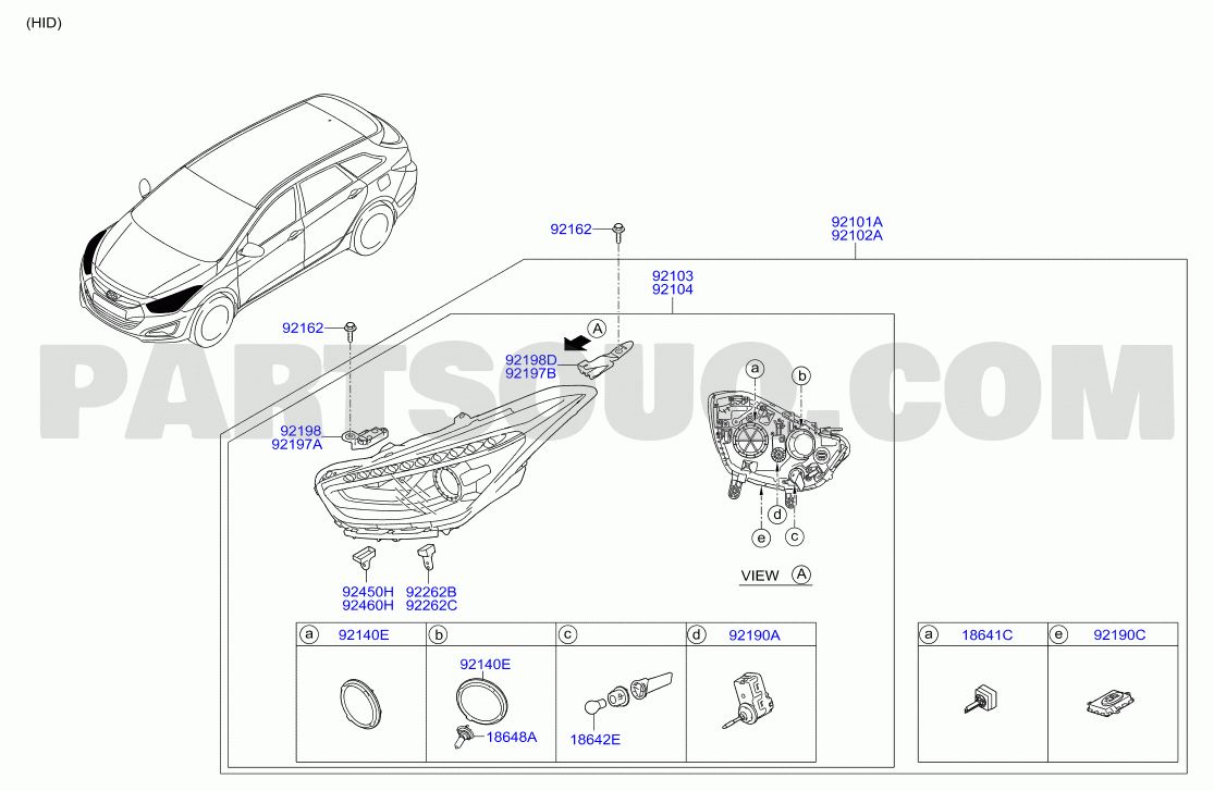 thumbnail image 2 of Hyundai I40 Headlamp Dust Cap (2012-2015) – Genuine OEM 921413Z000 2 of 6