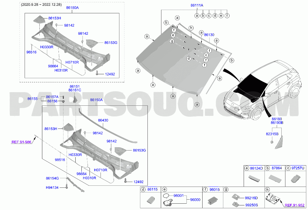 TRIM | Hyundai KONA ELECTRIC 21 (2020-2023) 2020 2023 | Parts 