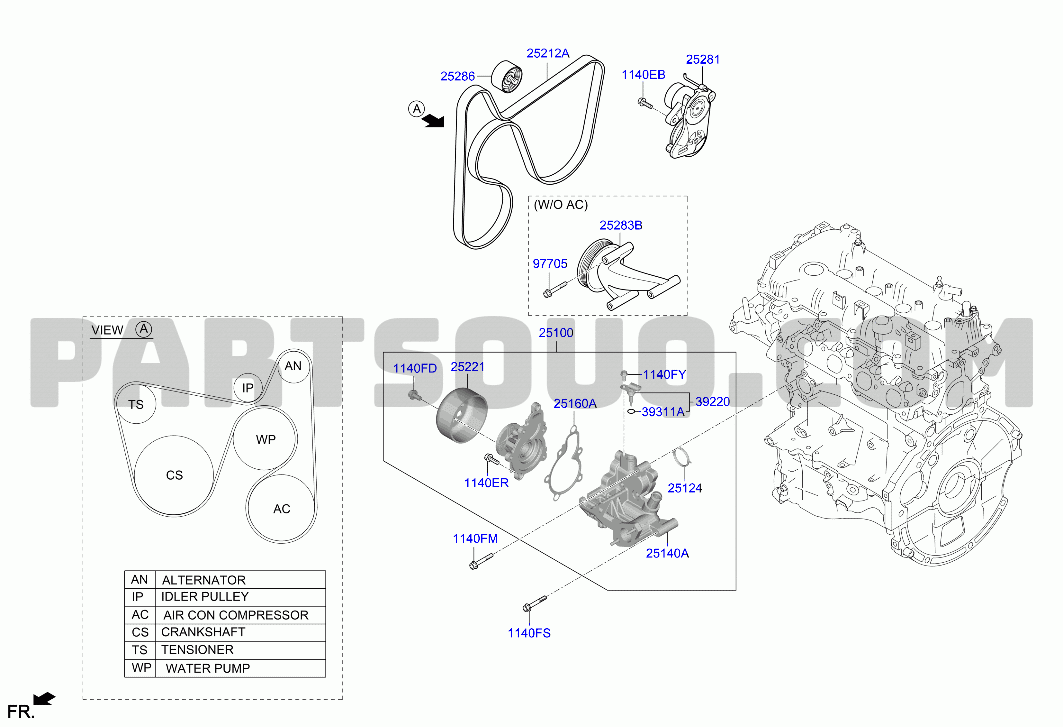 ENGINE | Hyundai i20/BAYON 21 (2020-) 2020 EUR | Parts Catalogs 