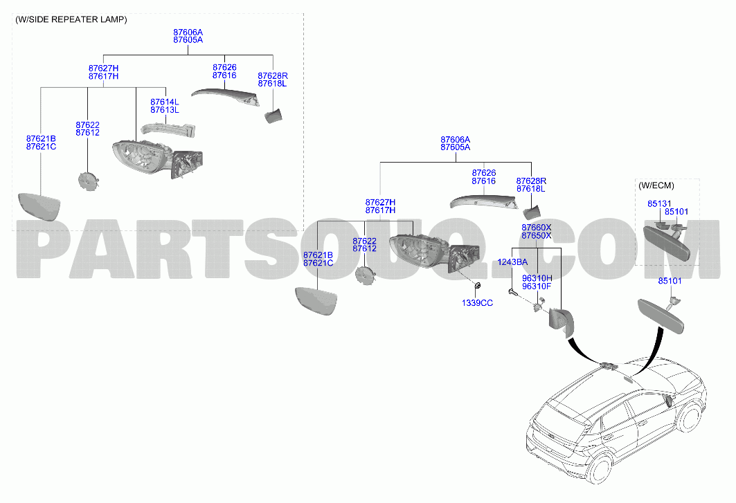 TRIM | Hyundai i20/BAYON 21 (2020-) 2020 EUR;GEN | Parts Catalogs 