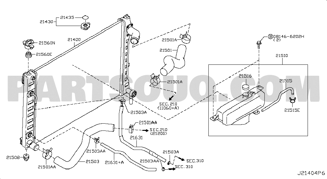 RADIATOR,SHROUD & INVERTER COOLING; FITTING PARTS(OPEN TYPE)