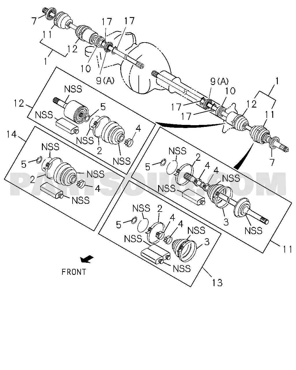 4. Propeller Shaft, Axles, Steering, Suspension | Isuzu TFR/TFS