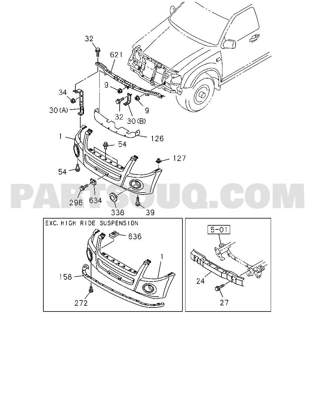 6. Exterior Body, Glass Mounting, Door Trim, Molding | Isuzu TFR