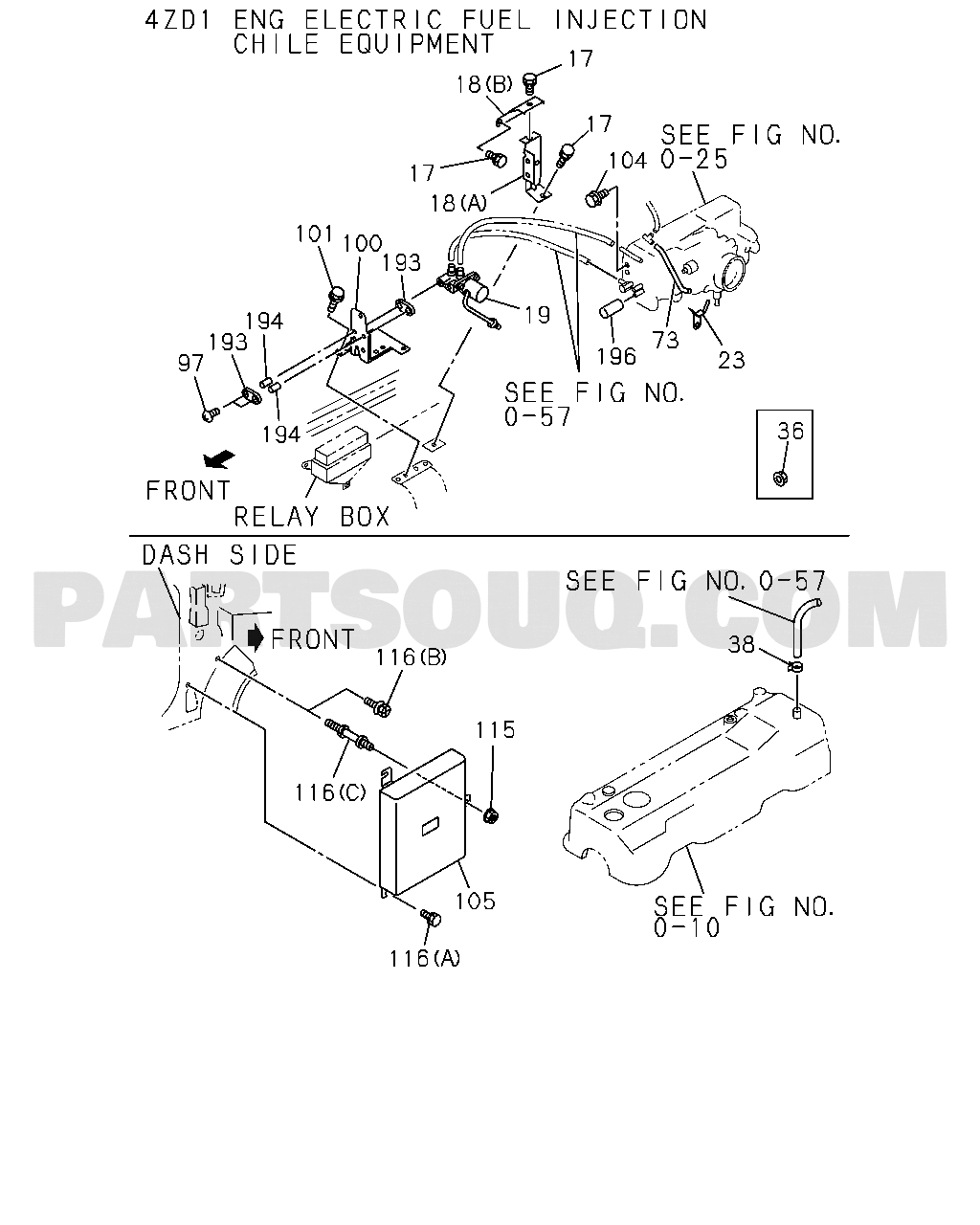 0-56 - EMISSION SYSTEM, 4ZC1,4ZD1,4ZE1 ENG NO.1 | Isuzu TFR/TFS
