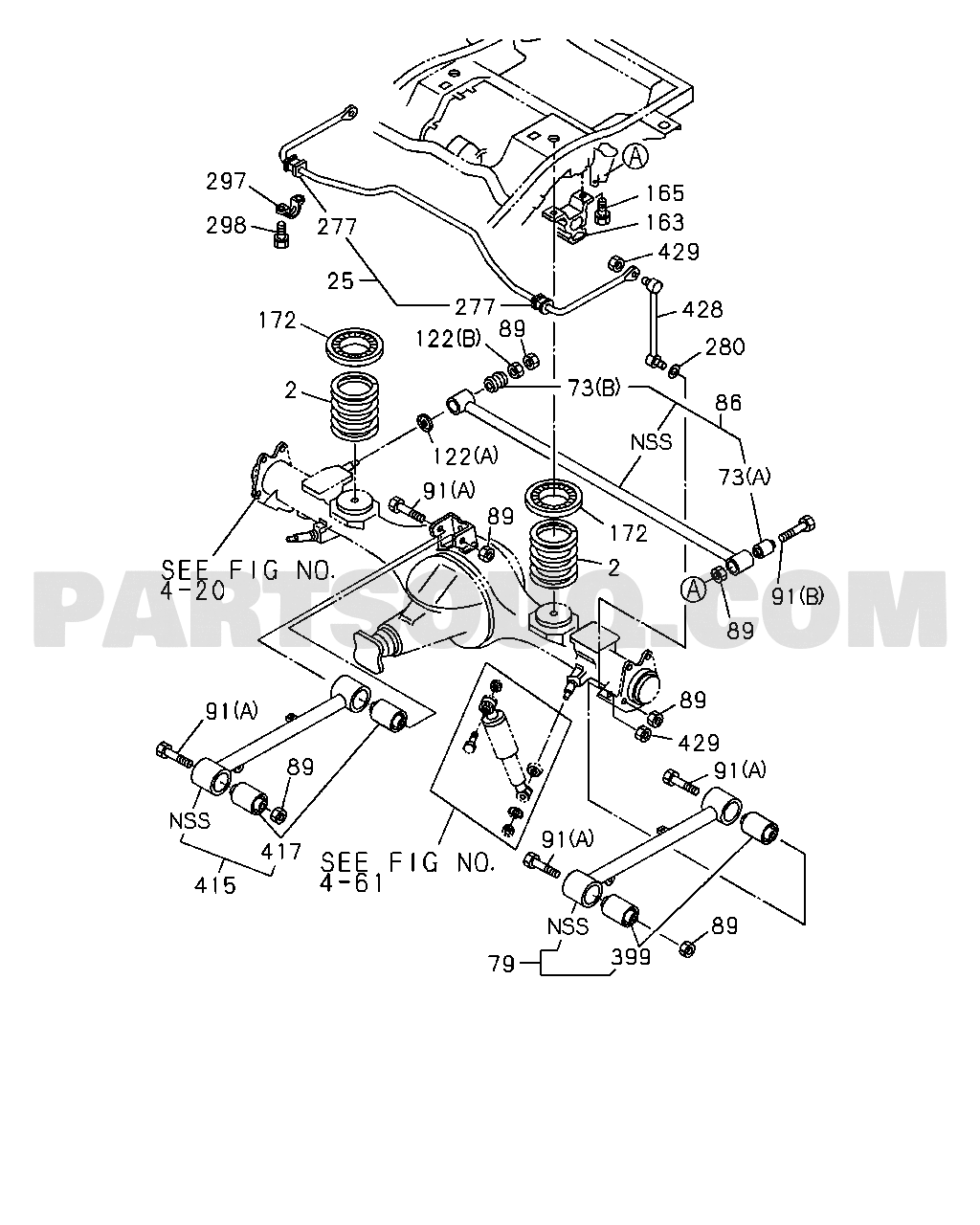 ISUZU UBS-RHD SUV 4-60 - REAR SUSPENSION, COIL SPRING