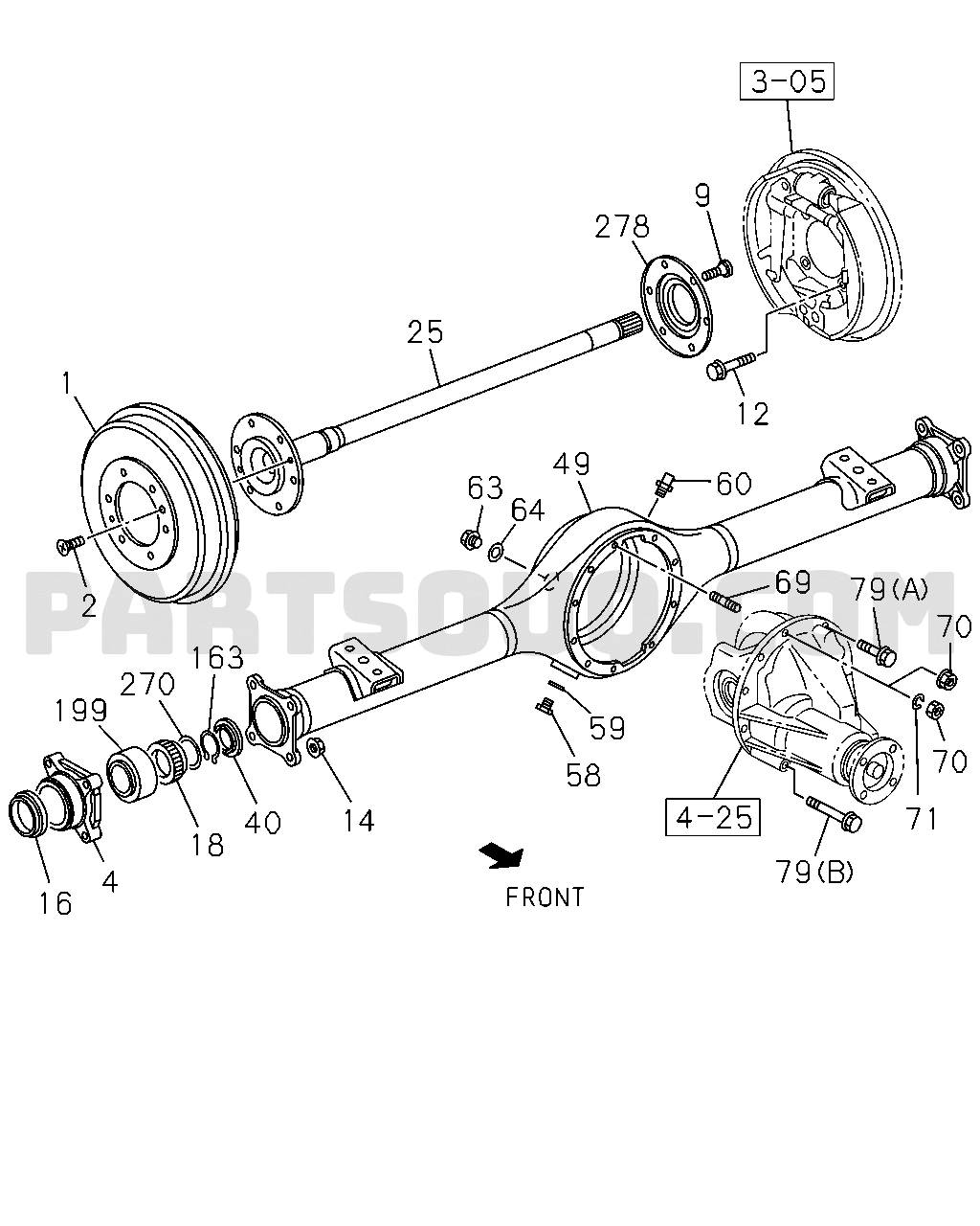 4. Propeller Shaft, Axles, Steering, Suspension | Isuzu TFR/TFS ...