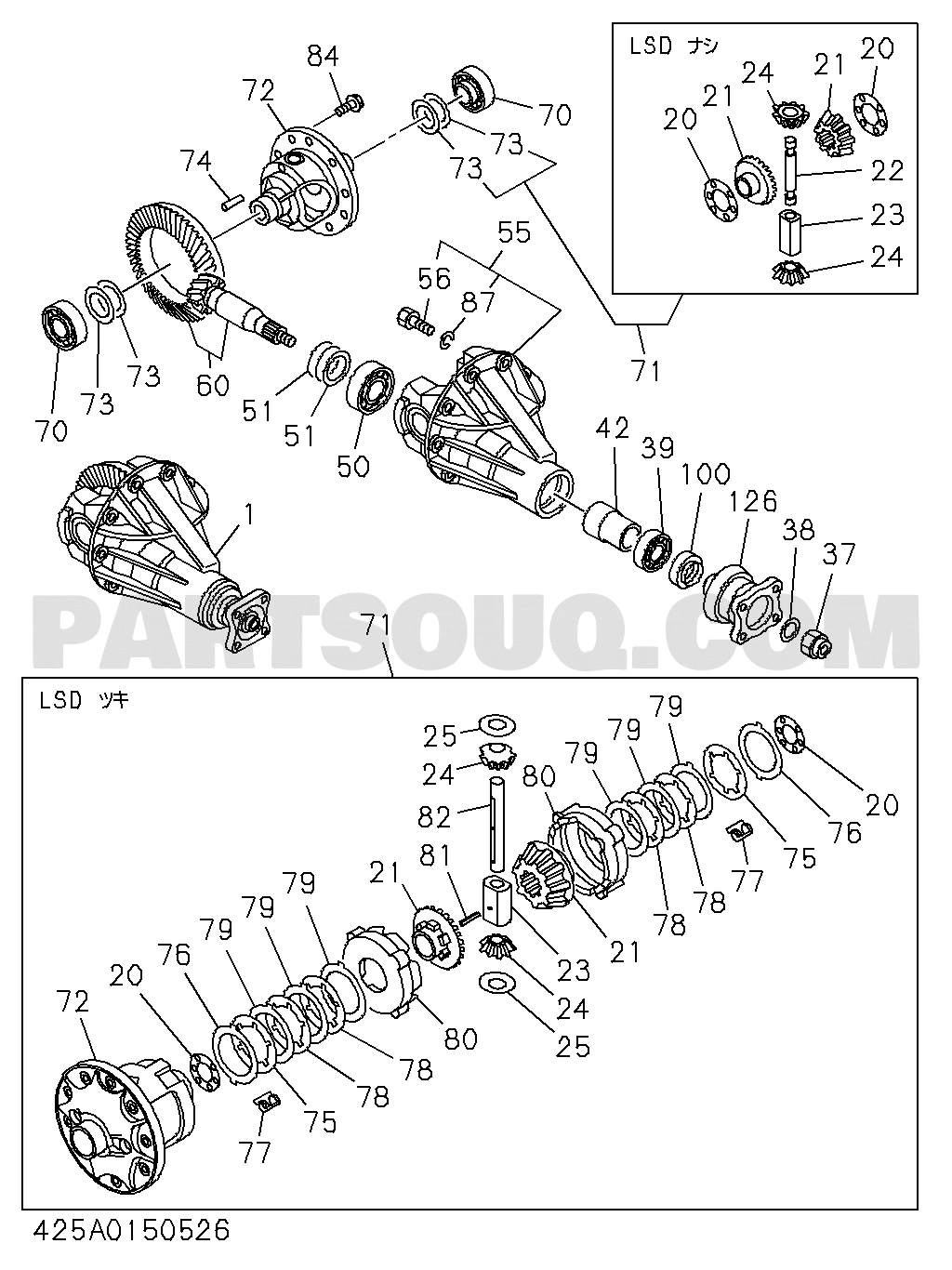 4-25 REAR FINAL DRIVE | Isuzu ﾋﾞｯｸﾞﾎｰﾝ 50526 UBS | Parts Catalogs