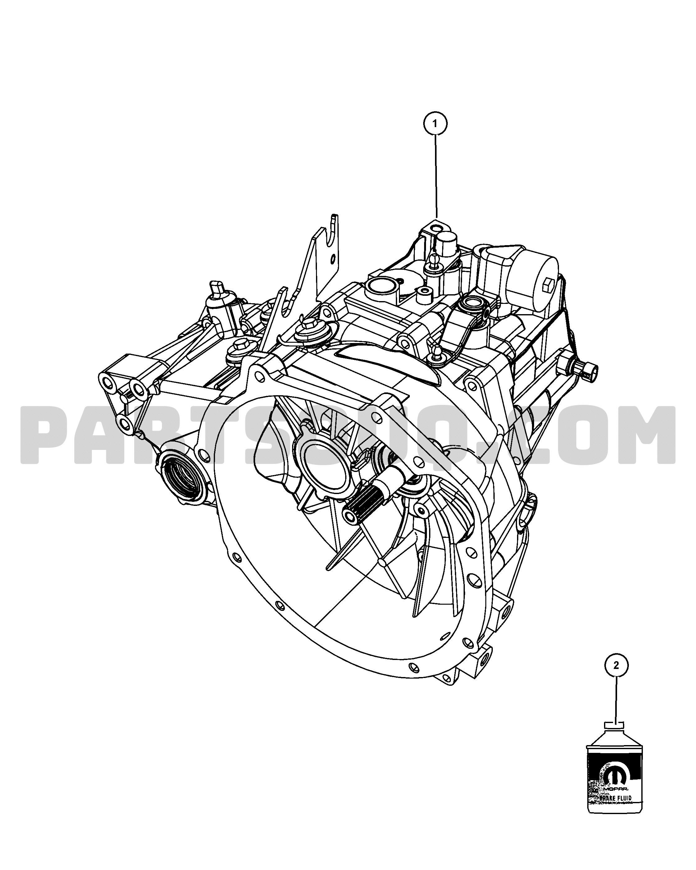 21DD7 T355; 5-SPEED; MANUAL TRANSAXLE | Jeep MK - JEEP COMPASS