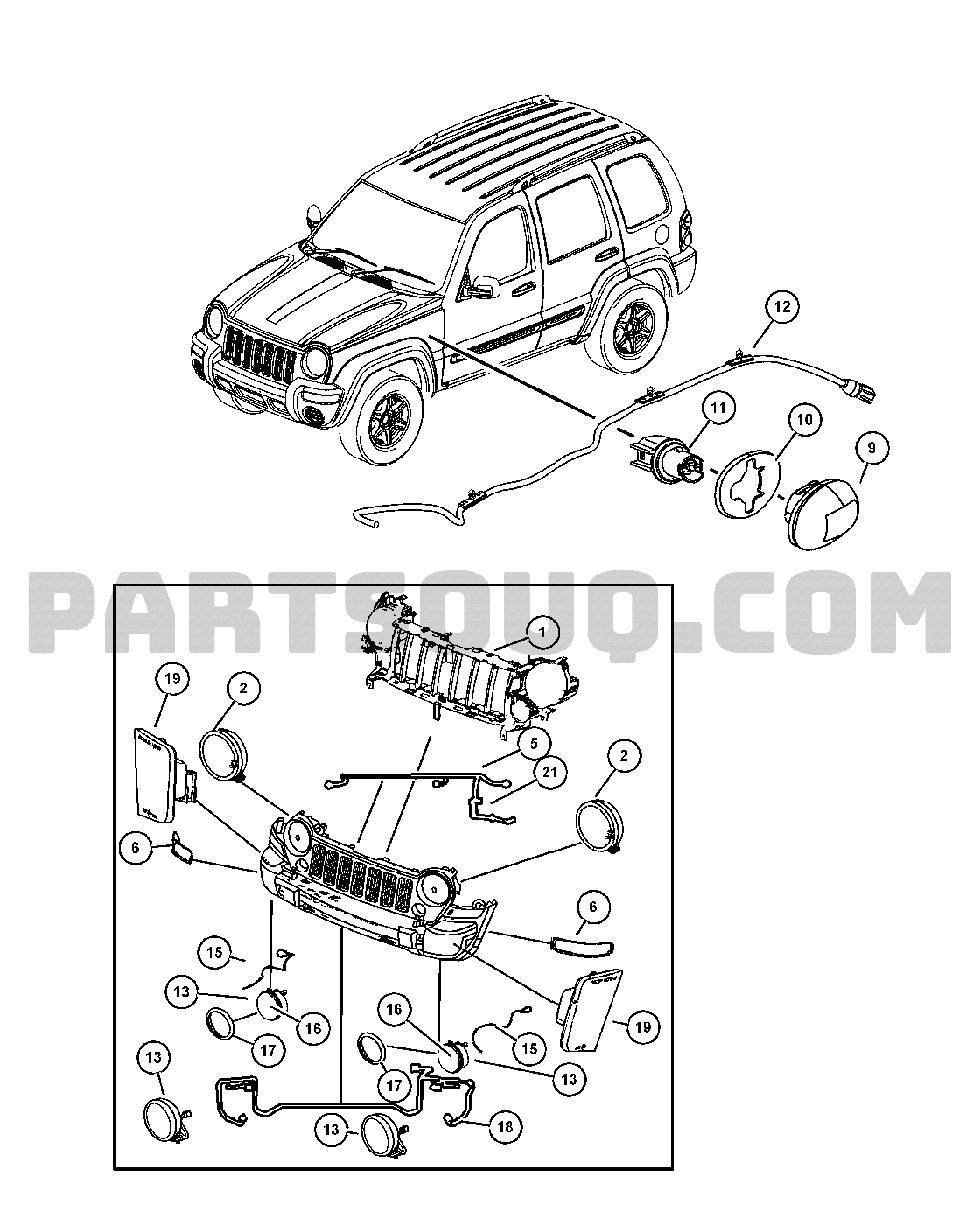 Parts for jeep clearance liberty