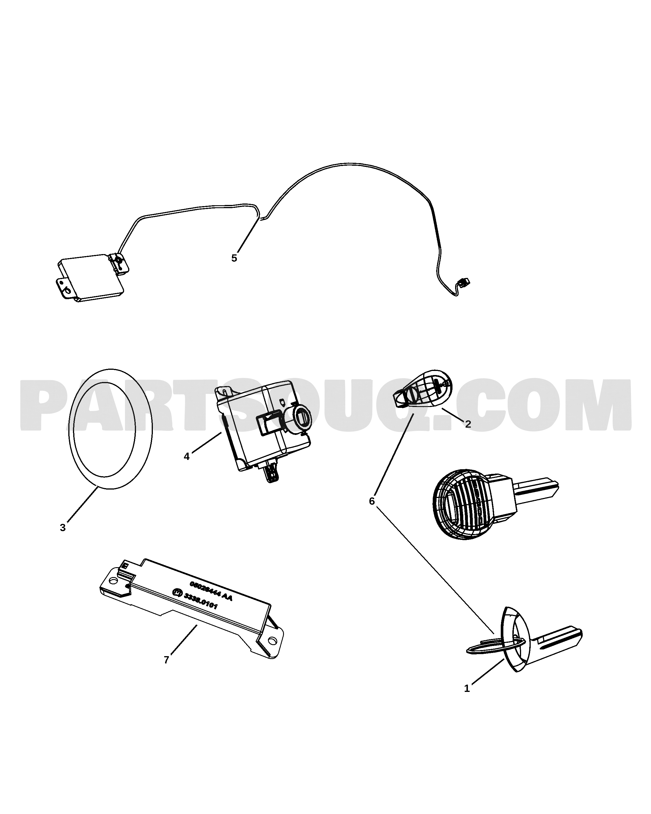 KEYS, MODULES AND ENGINE CONTROLLERS | Jeep COMMANDER JEEP COMMANDER ...