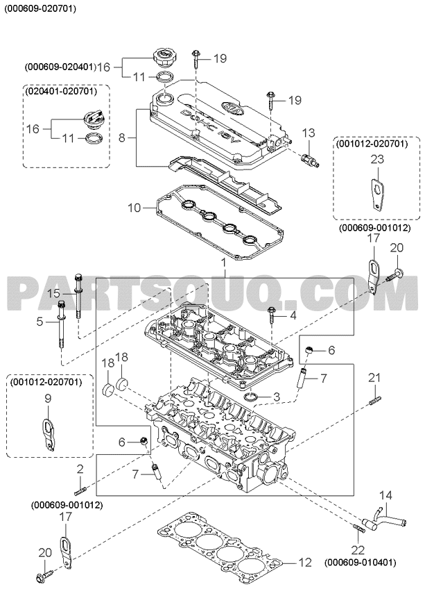 CYLINDER HEAD & COVER; 01/02