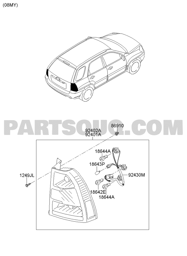 Kia sportage 2006 shop parts