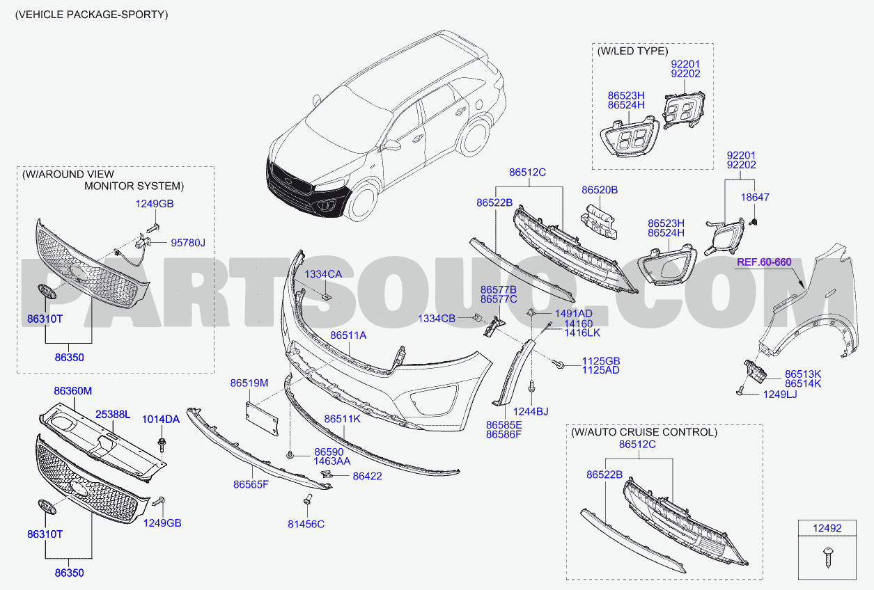 Front Bumper K Sorento Sorento Rv Parts Catalogs Partsouq