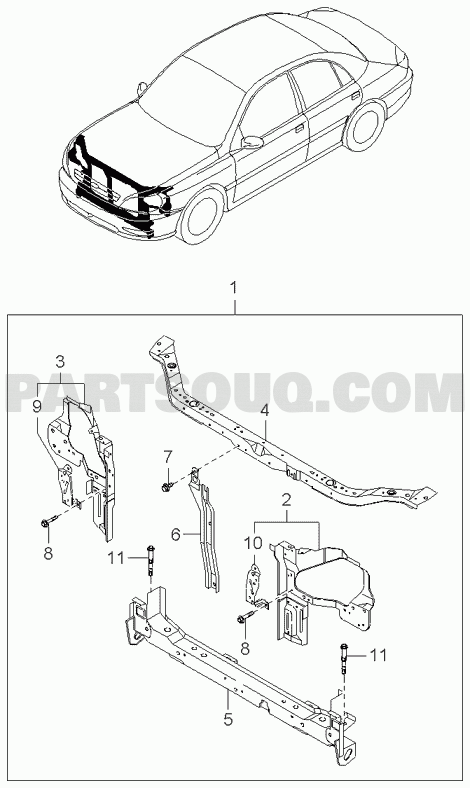 BODY | Kia Rio Rio Passenger | Parts Catalogs | PartSouq