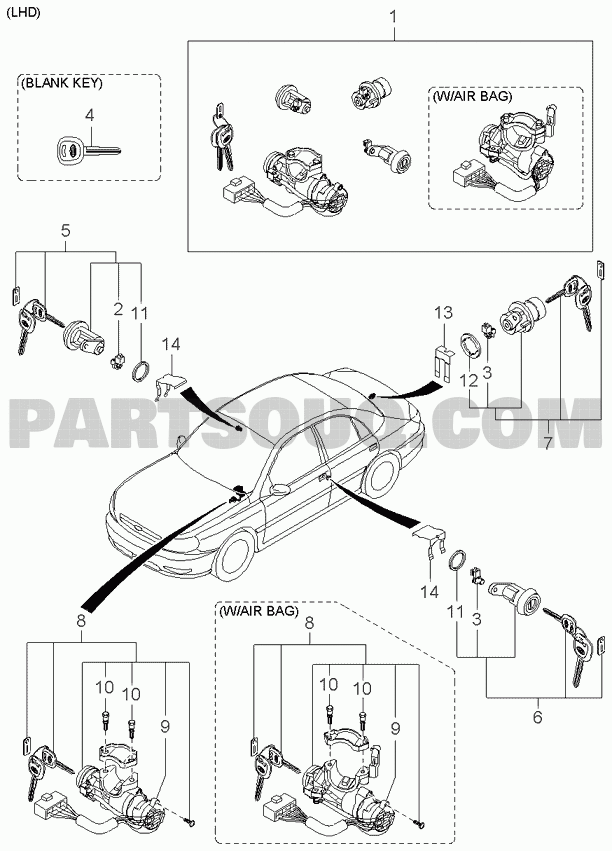 TRIM Kia Rio Rio Passenger Parts Catalogs PartSouq