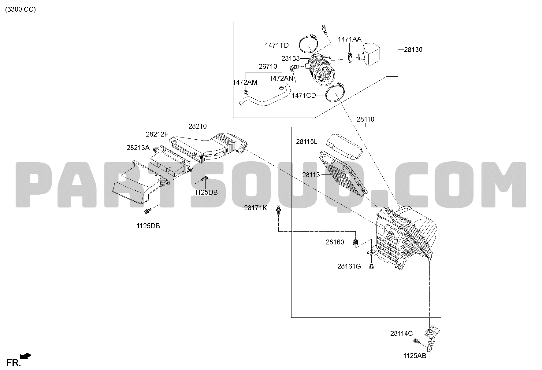 AIR CLEANER Kia Carnival Carnival R/V Parts Catalogs PartSouq