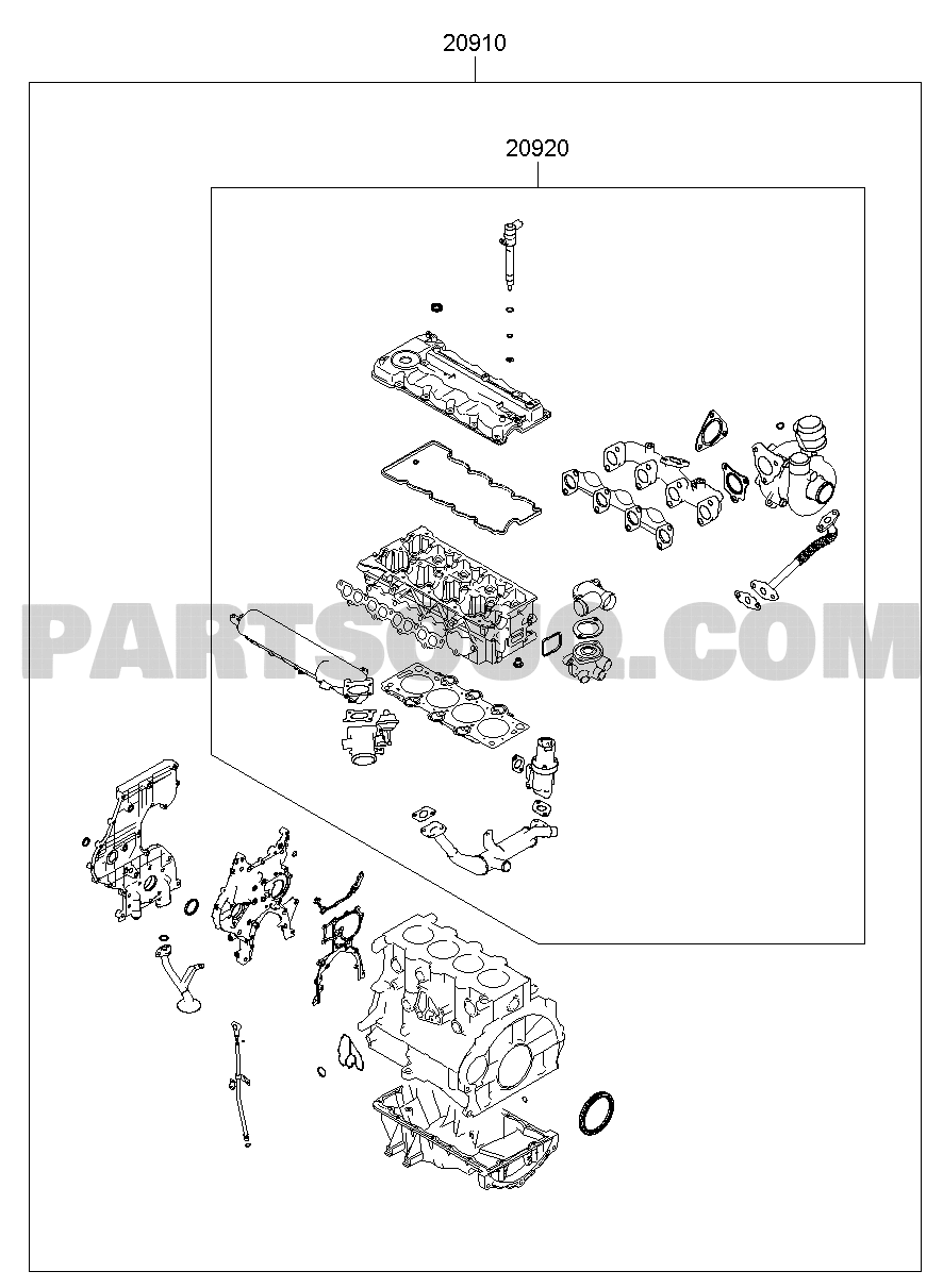 ENGINE Kia Pride Pride Passenger Parts Catalogs PartSouq