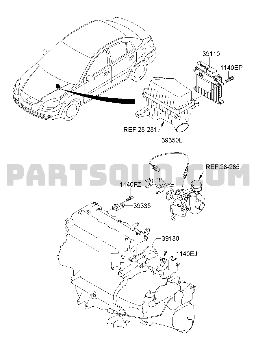 ENGINE Kia Pride Pride Passenger Parts Catalogs PartSouq
