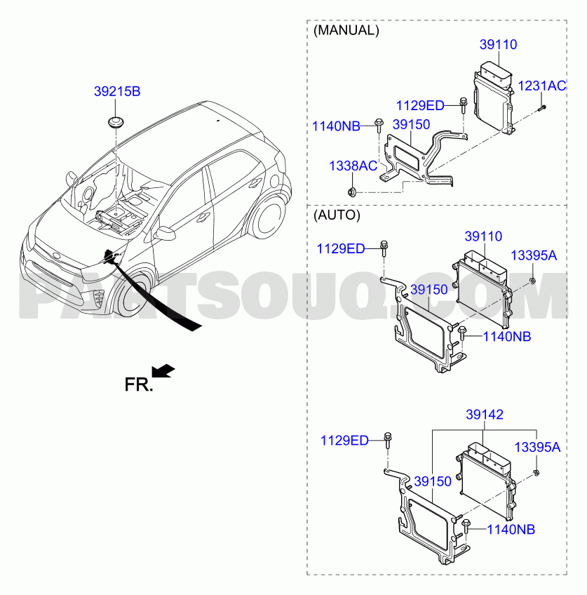 ENGINE | Kia PICANTO 17 (2017-2020) 2017 2020 | Parts Catalogs
