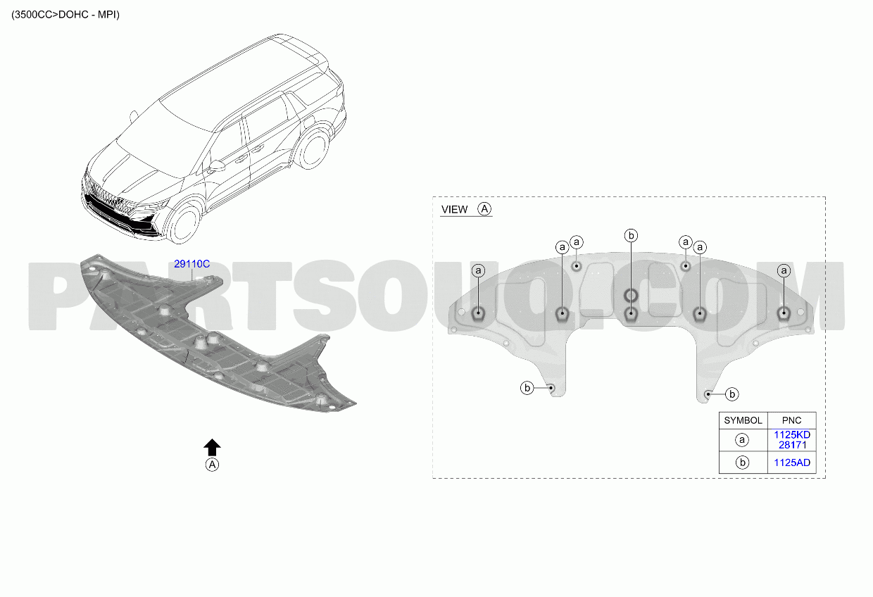 ENGINE | Kia CARNIVAL 20 (2020-2023) 2020 2023 | Parts Catalogs
