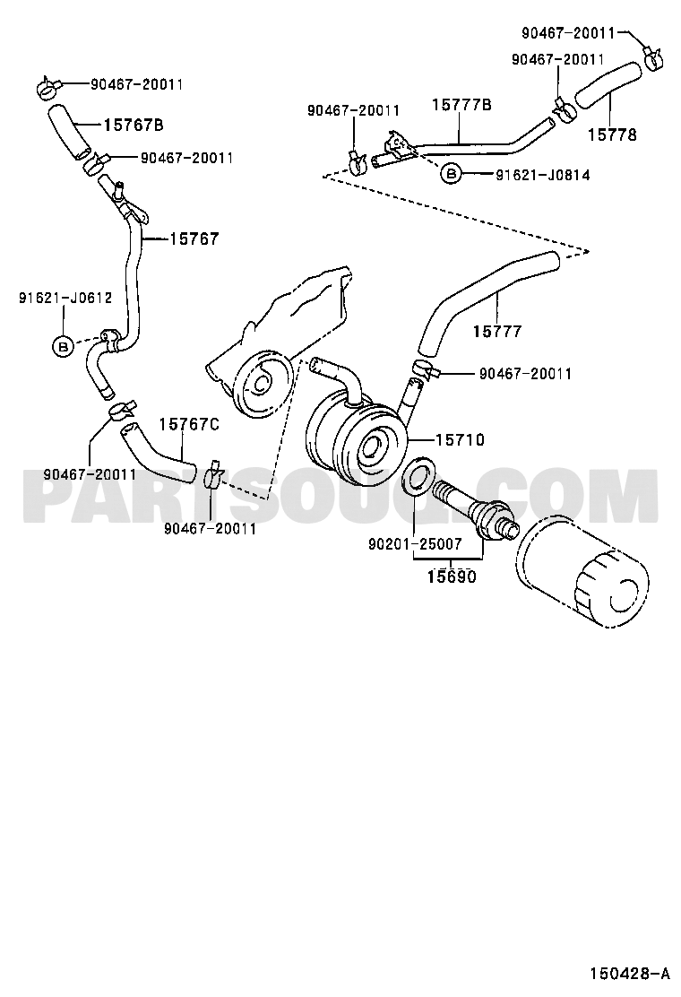 ENGINE OIL COOLER | Lexus LEXUS LS430 UCF30L-AEAGKW UCF30 | Parts