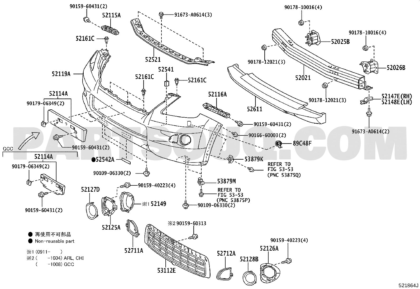 FRONT BUMPER \u0026 BUMPER STAY | Lexus 