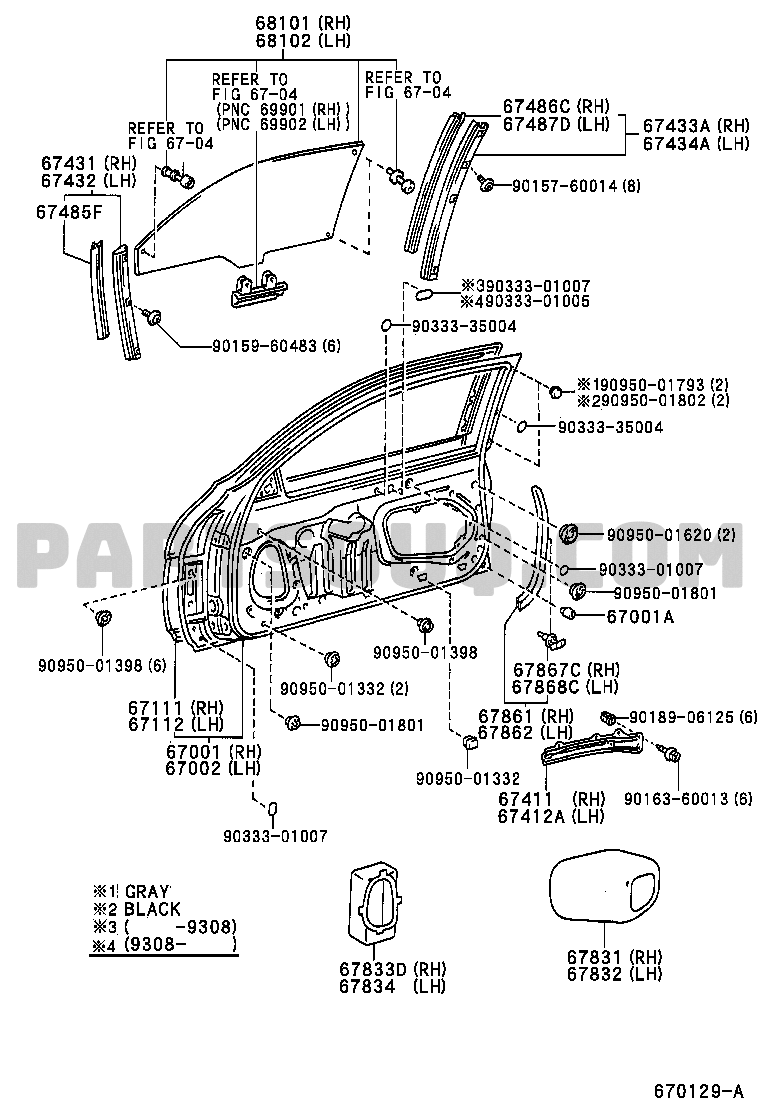 Lexus sc300 door panel discount