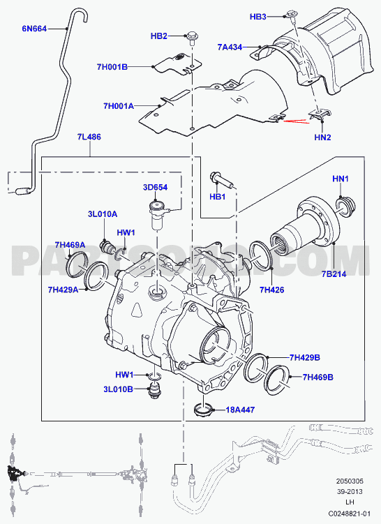20503. Front Axle & Components | Land Rover Range Rover Evoque
