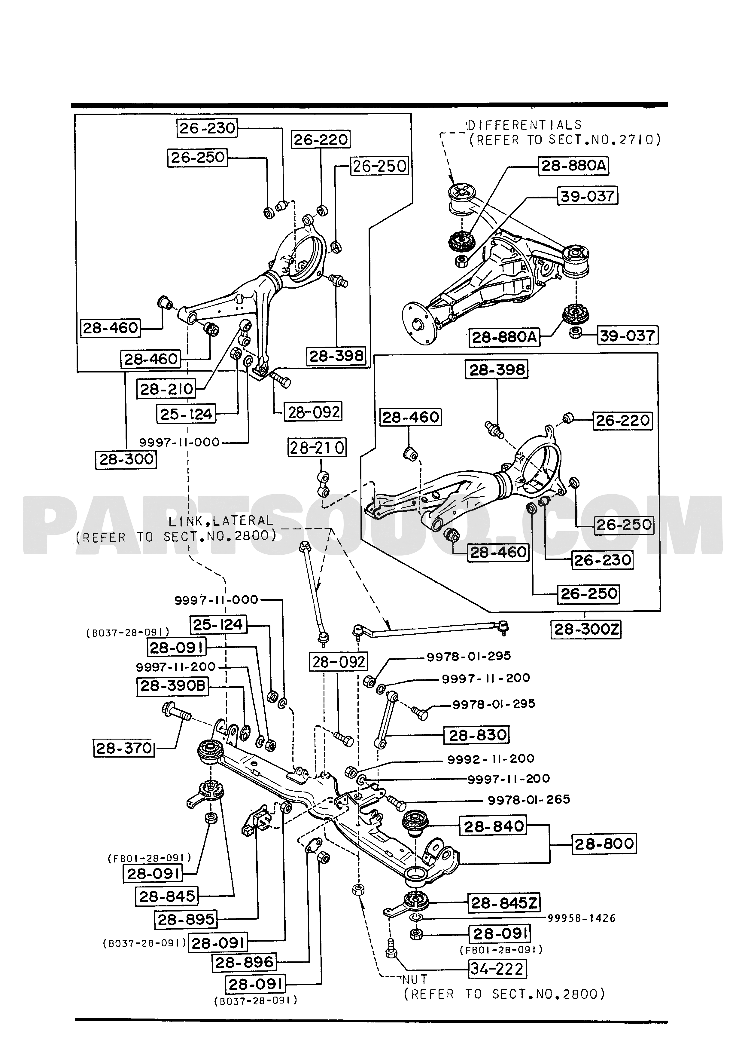 2. CHASSIS AXLE SUSPENSION & STEERING | Mazda RX-7 Canada 1989