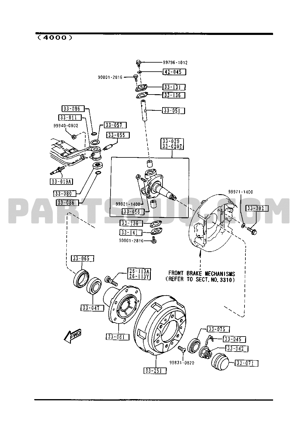 FRONT AXLE (DUAL TIRE) [02/02]
