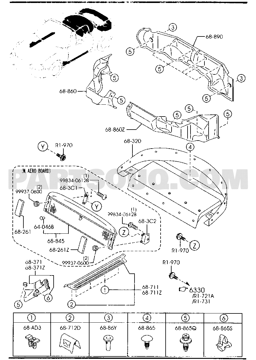 MAZDA MX-5 Europe TRIMS & SCUFF PLATES