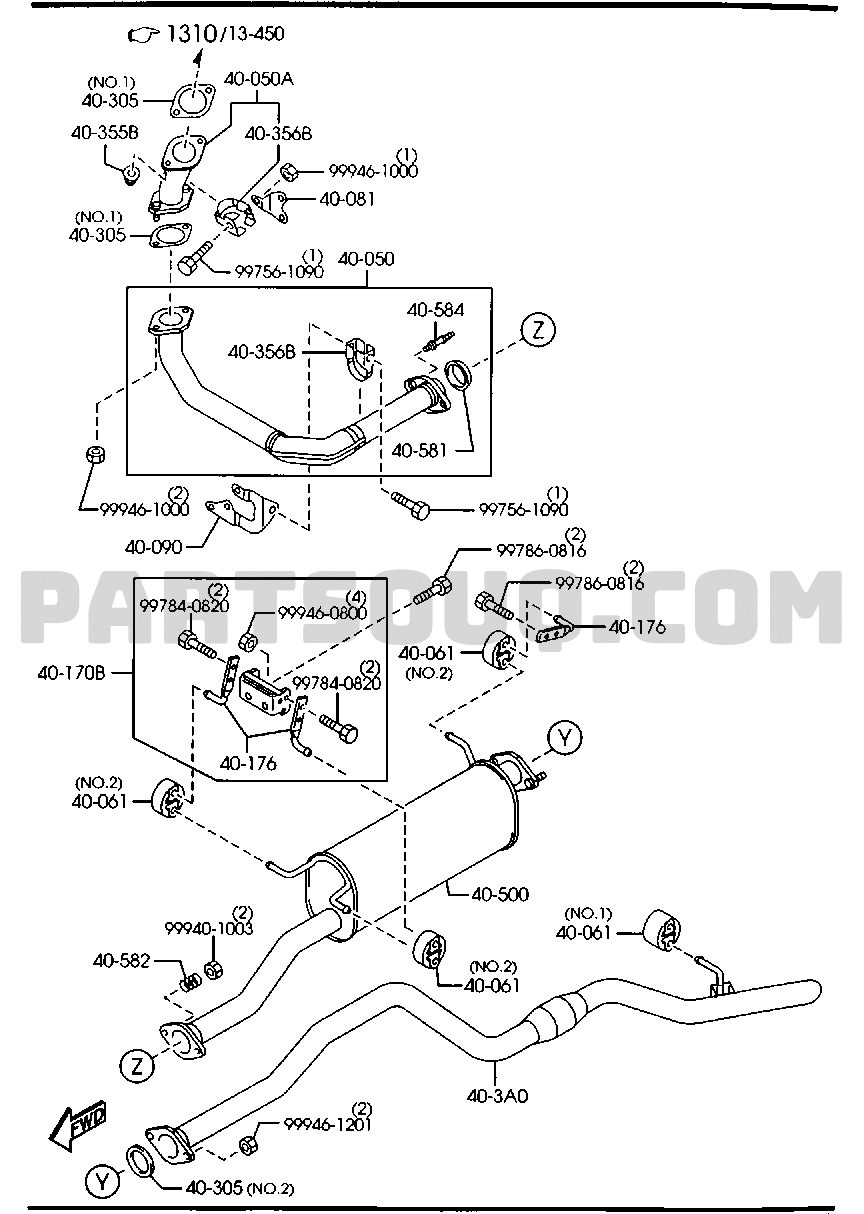 1. DIESELENGINE SUPPLEMENT Mazda E2000 Europe 08.1999 Parts