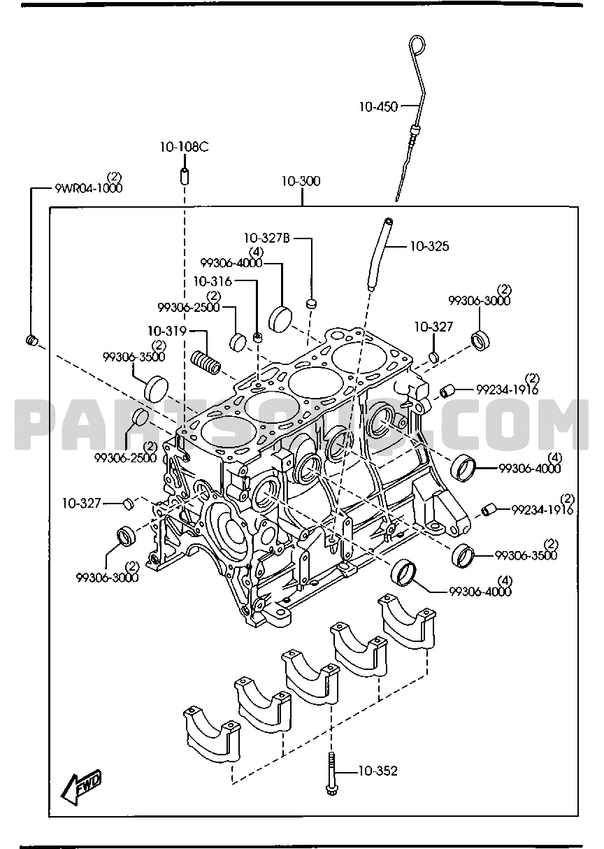 1. GASOLINEENGINE 4CYLINDER TRANSMISSION Mazda E2000 Europe 08.1999