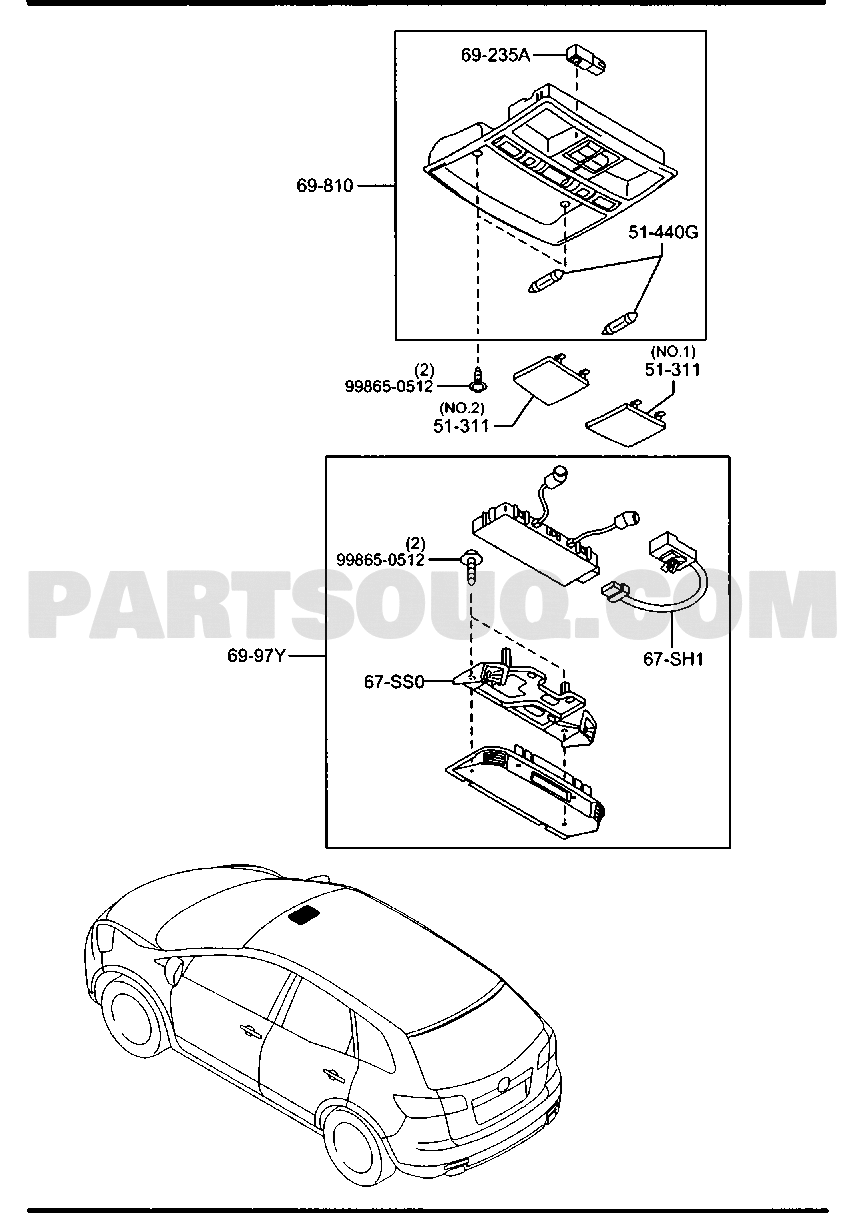 3. BODY ELECTRONICS | Mazda CX-9 Europe 08.2010 | Parts Catalogs