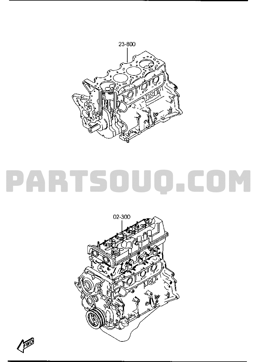 1. DIESELENGINE & TRANSMISSION Mazda BT50 Europe 07.2008 Parts