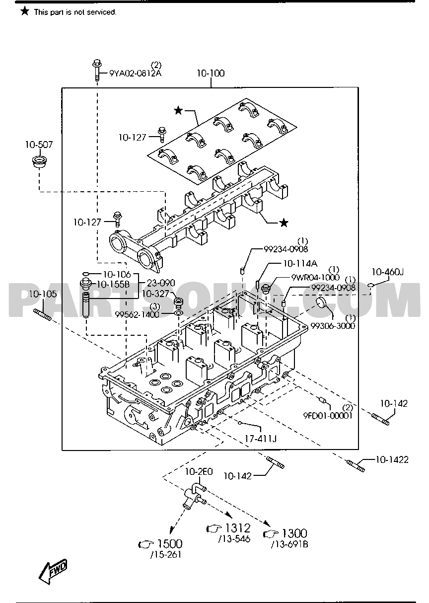 1. DIESELENGINE & TRANSMISSION Mazda BT50 Europe 07.2008 Parts