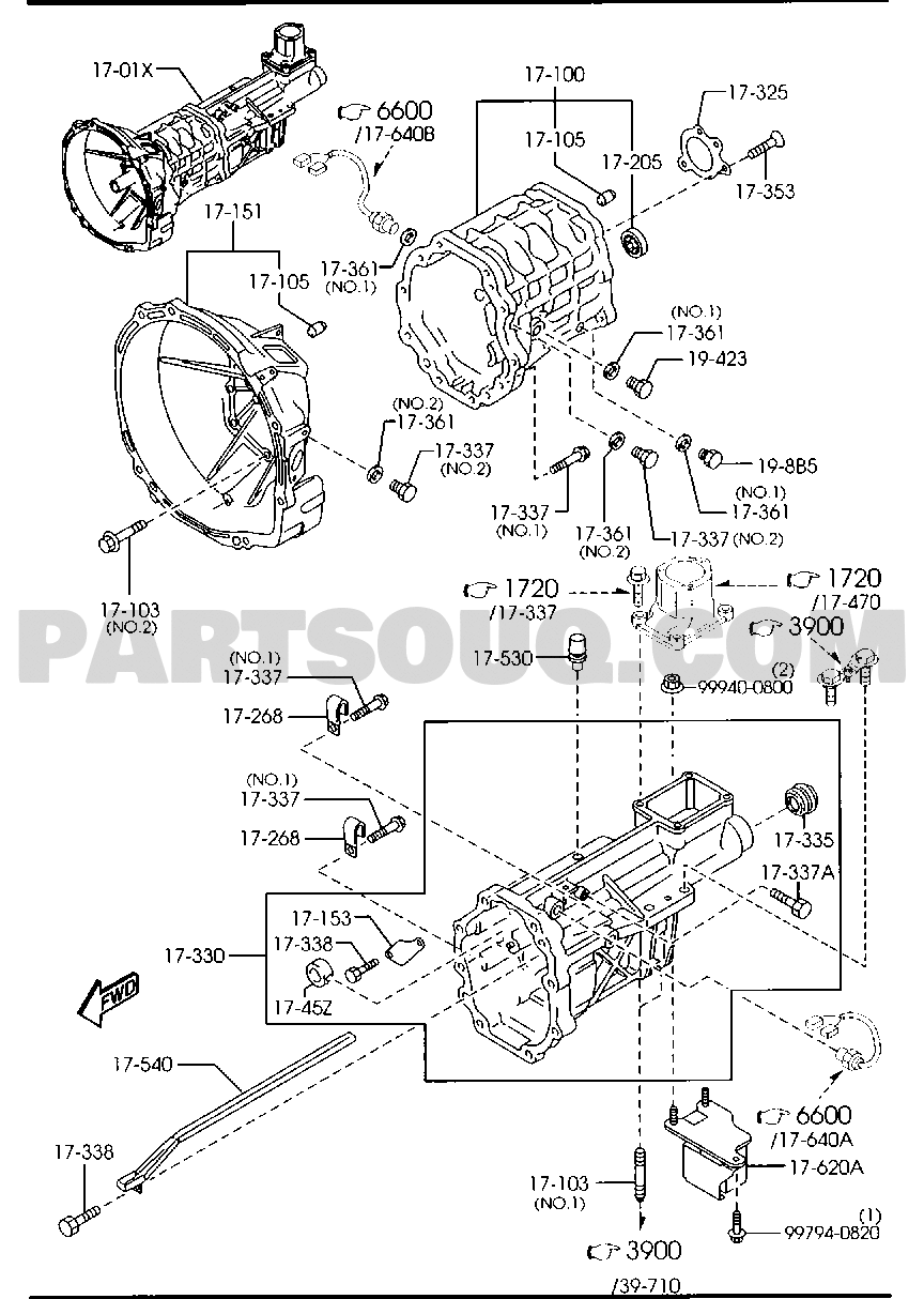 MANUAL TRANSMISSION CASE (6-SPEED) | Mazda RX-8 COUPE ROTARY 