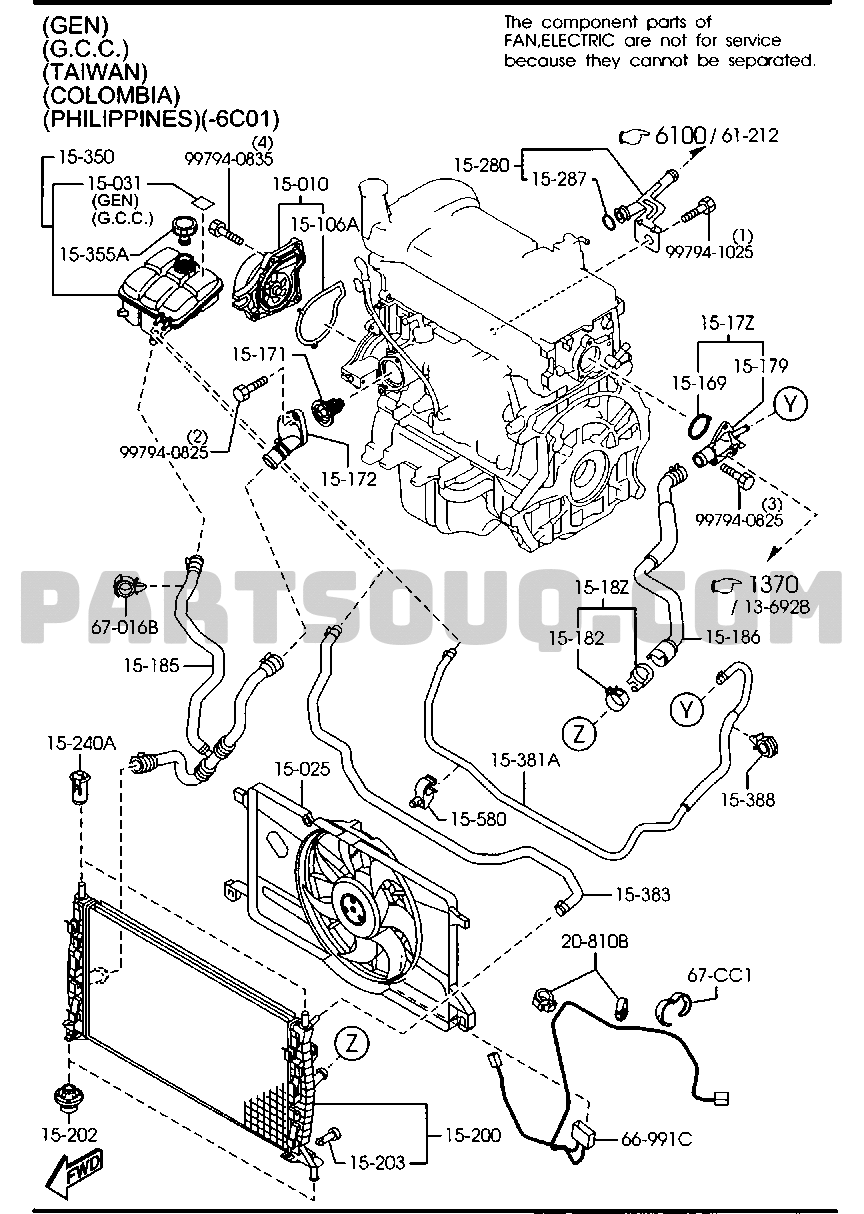 COOLING SYSTEM (1600CC) [01/02]