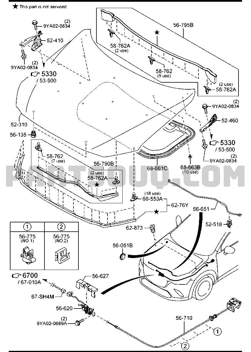3. BODY EXTERIOR TRIM | Mazda CX-3 WAGON 5-DOOR | Parts ...