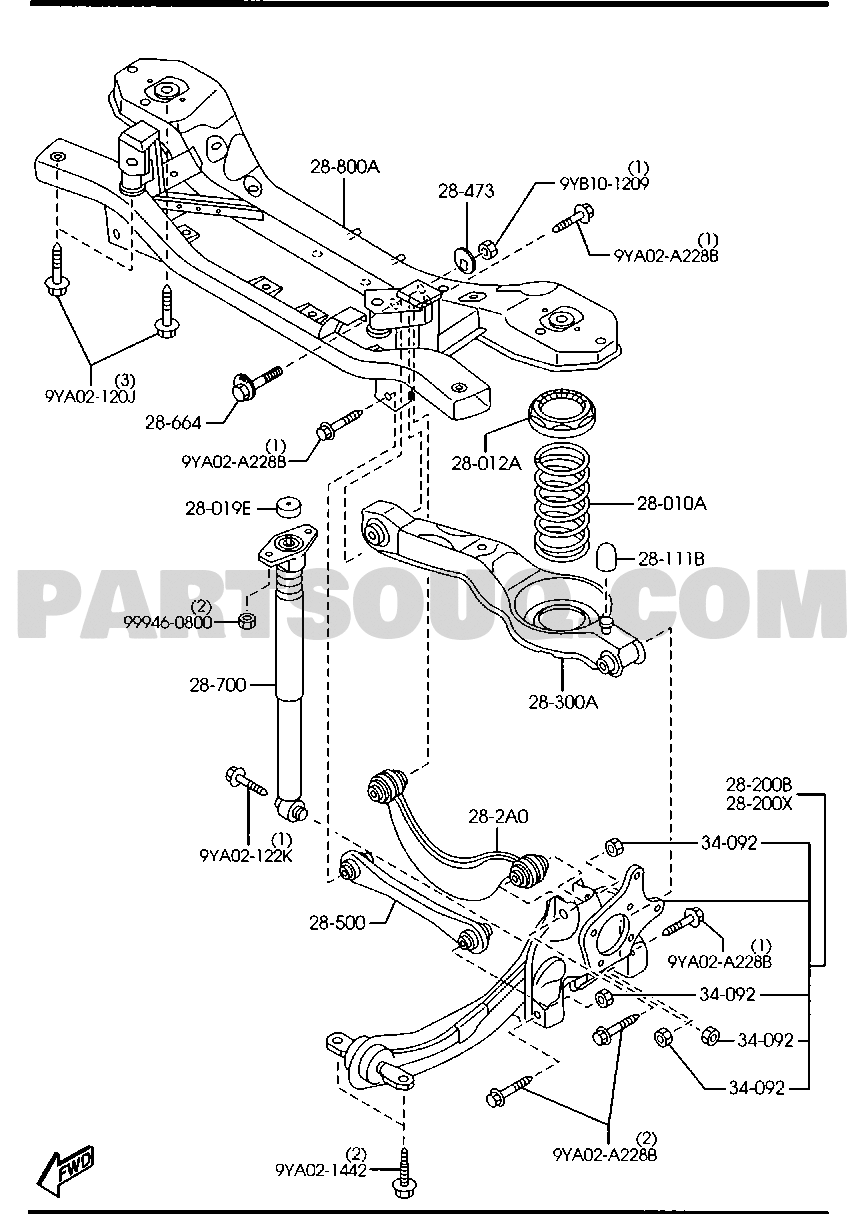 2. CHASSIS AXLE SUSPENSION,BRAKE & STEERING | Mazda 3 Europe 02.2009 ...