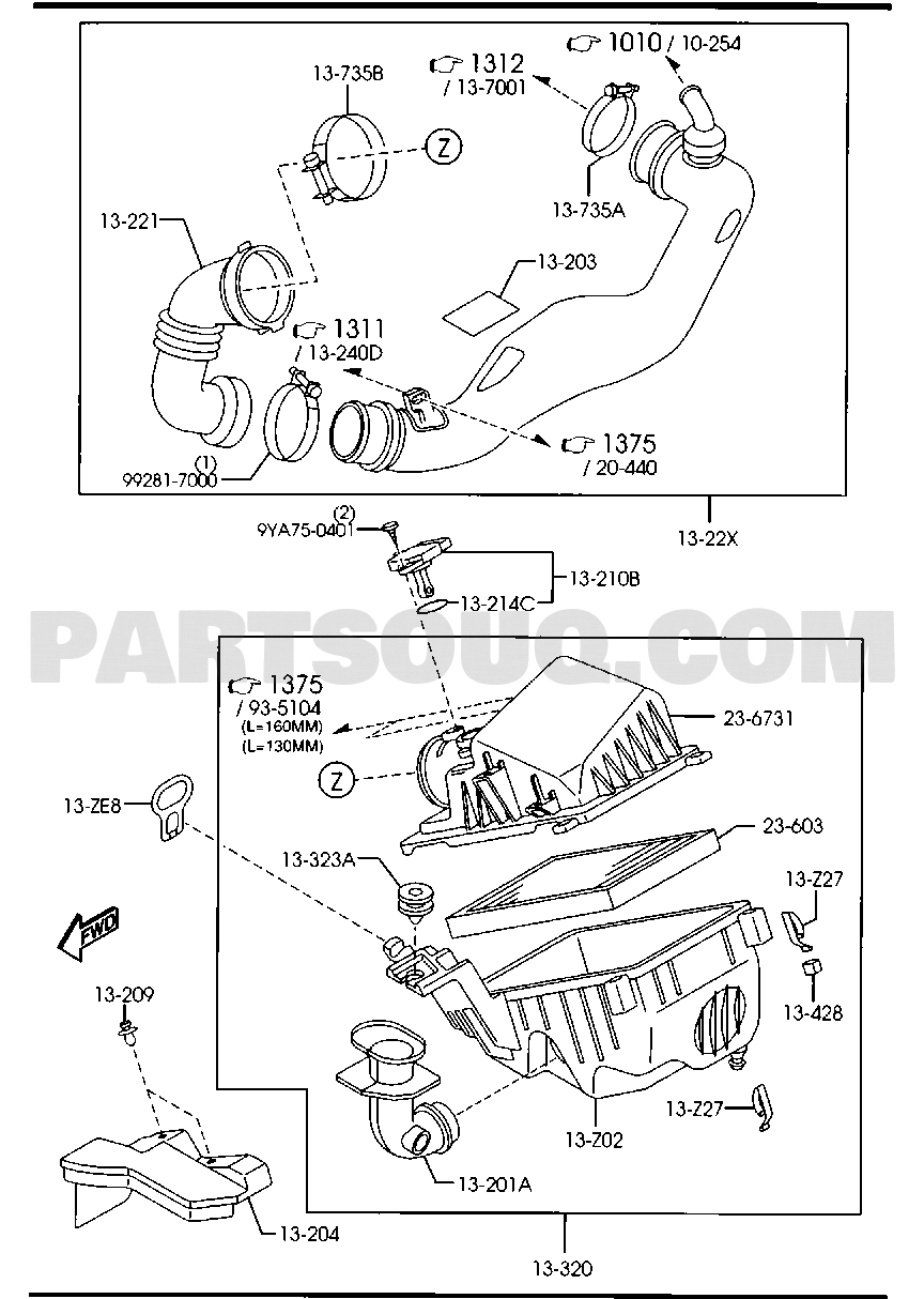 1. DIESEL-ENGINE SUPPLEMENT | Mazda 5 General/China 02.2005