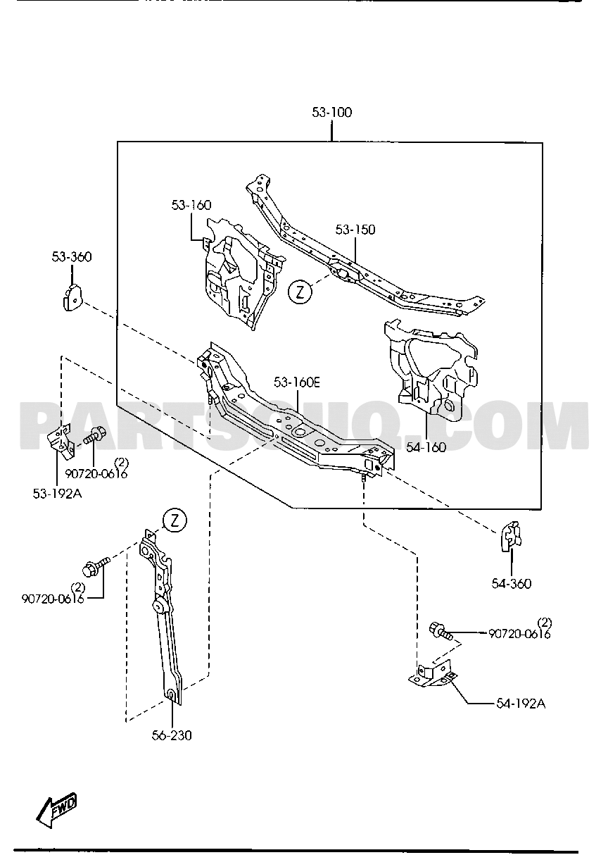 3. BODY EXTERIOR TRIM | Mazda DEMIO General/China 10.2003 | Parts