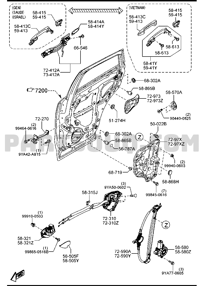 3. BODY INTERIOR TRIM | Mazda CX-5 WAGON 5-DOOR | Parts Catalogs 