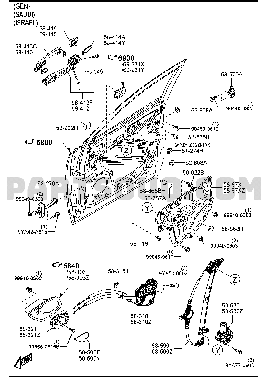3. BODY INTERIOR TRIM | Mazda CX-5 WAGON 5-DOOR | Parts Catalogs 