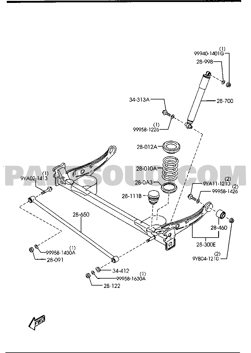 2. CHASSIS AXLE SUSPENSION,BRAKE & STEERING | Mazda MPV General/China ...