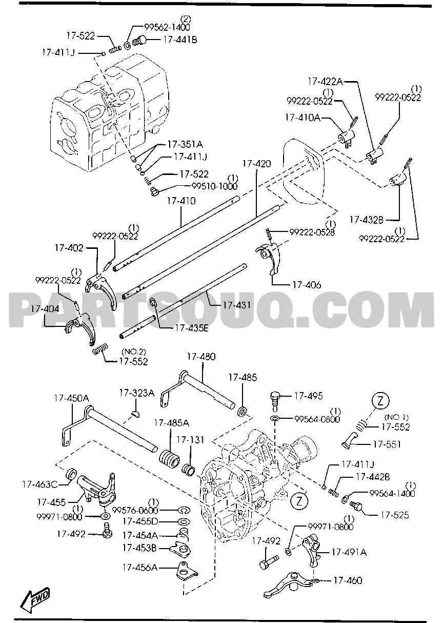 1. GASOLINEENGINE 4CYLINDER TRANSMISSION Mazda E2000 General/China