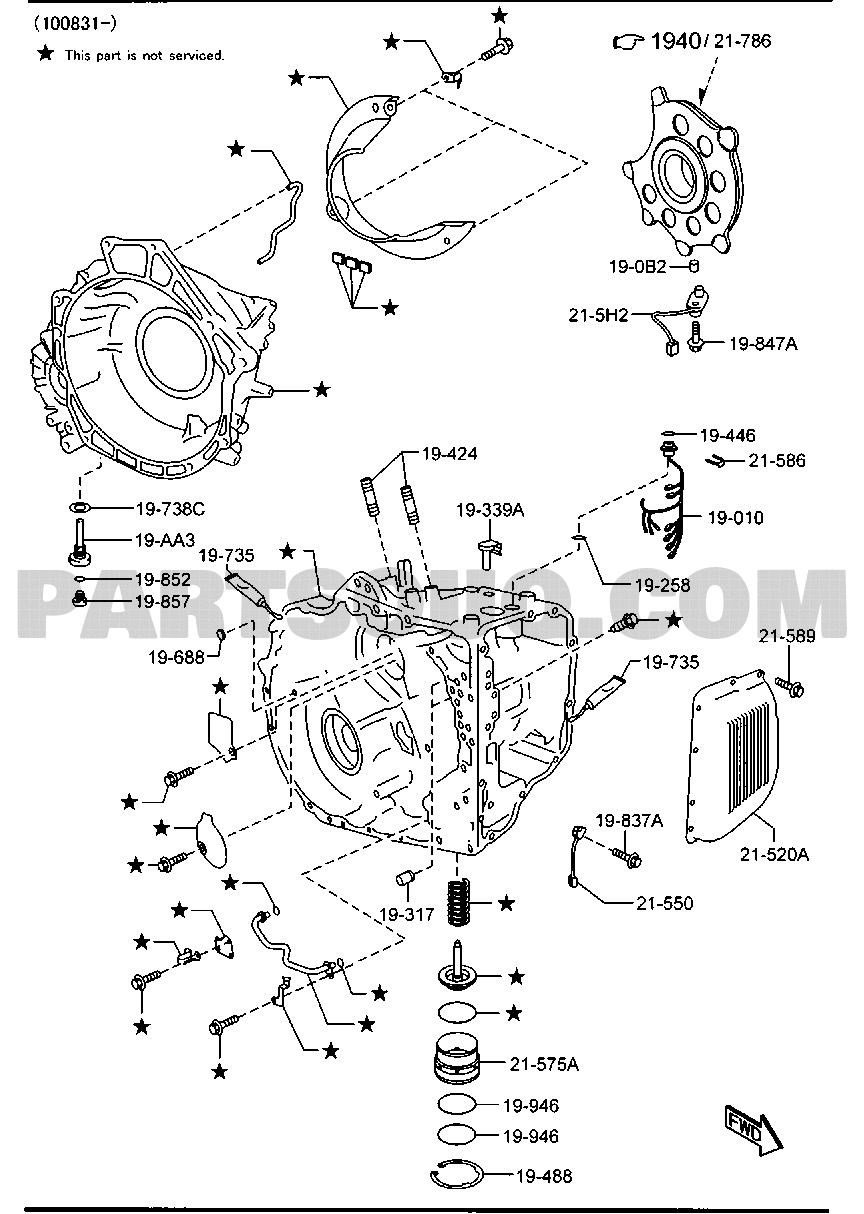 AUTOMATIC TRANSMISSION CASE & MAIN CONTROL SYSTEM [02/03] | Mazda 