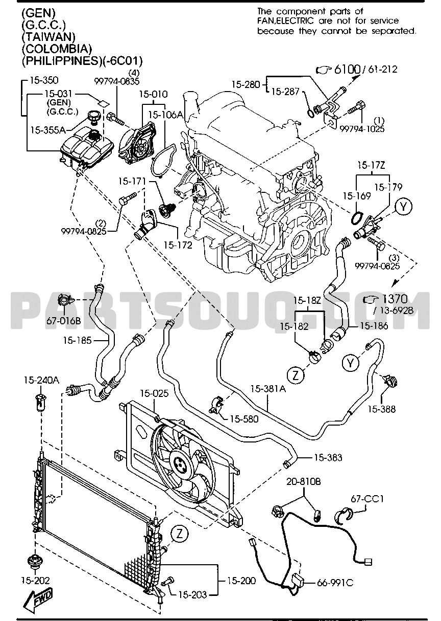 COOLING SYSTEM (1600CC) [01/02]