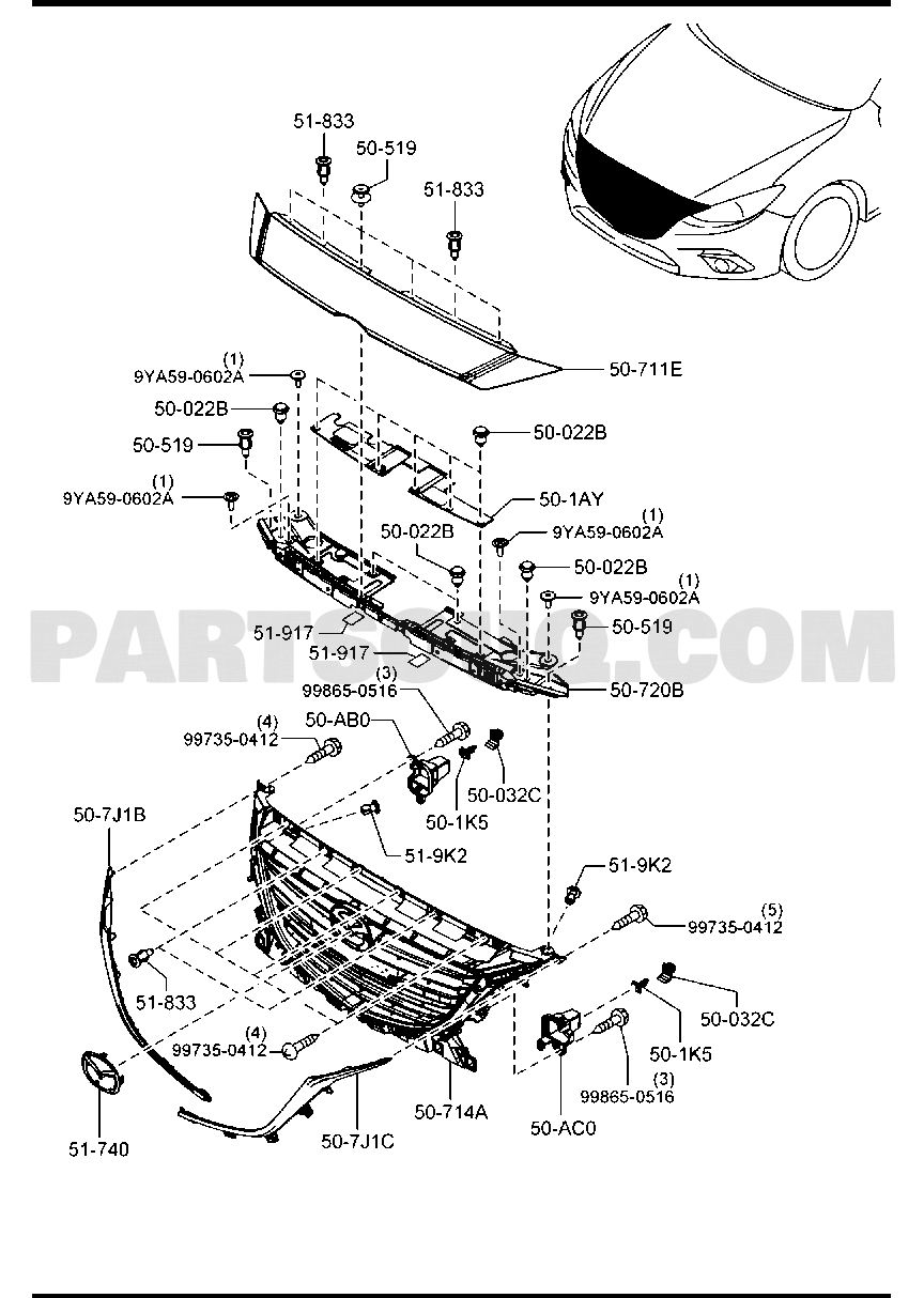 3. BODY EXTERIOR TRIM | Mazda 3 AXELA General/China 04.2014