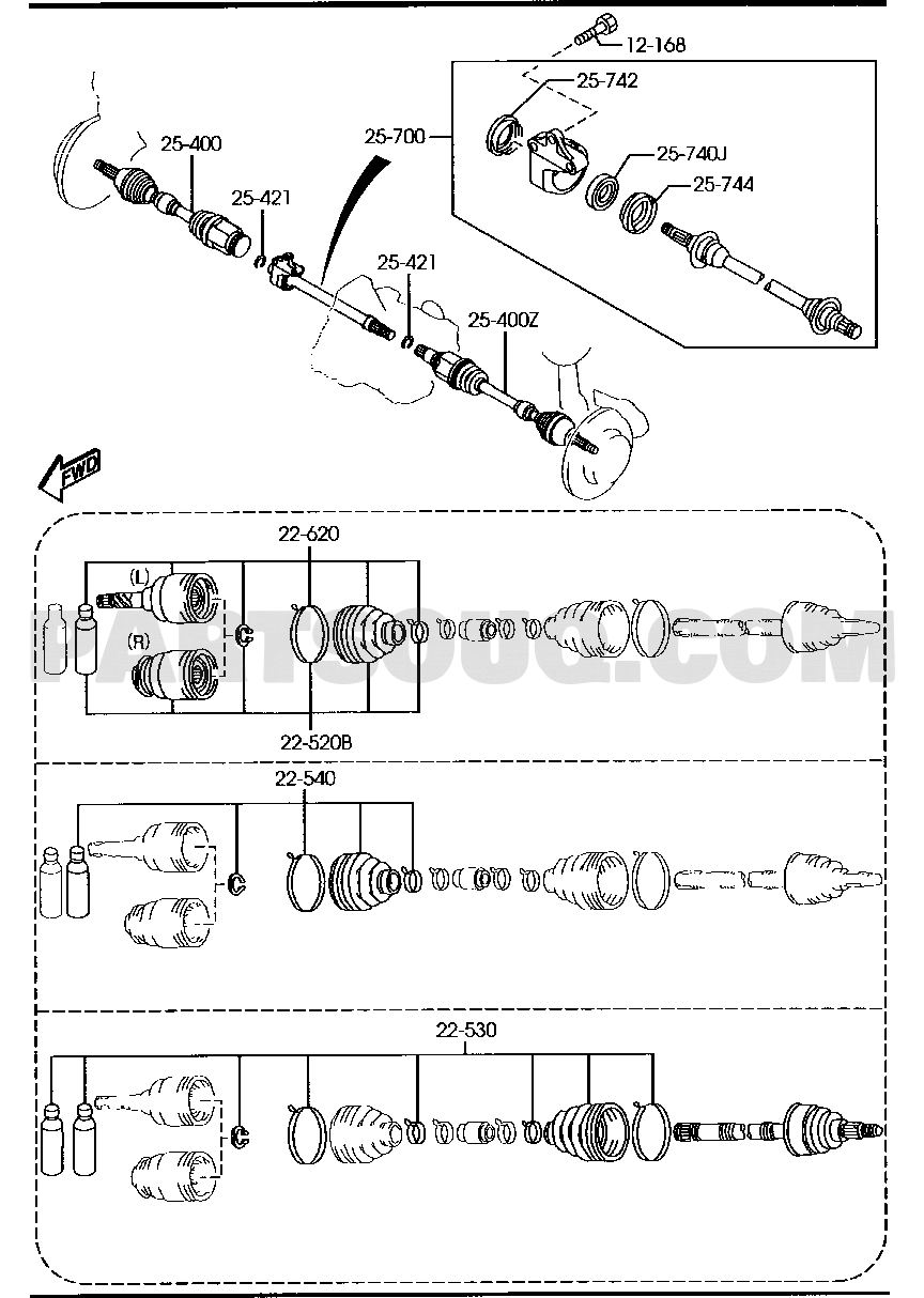 2. CHASSIS (AXLE AND BRAKE SYSTEM) | Mazda VERISA 5-ﾄﾞｱ- ｶﾞｿﾘﾝ